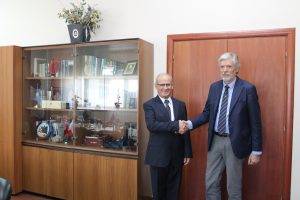 Meeting of the UoT Rector, Prof Dr. Mynyr Koni with the University of Trieste delegation