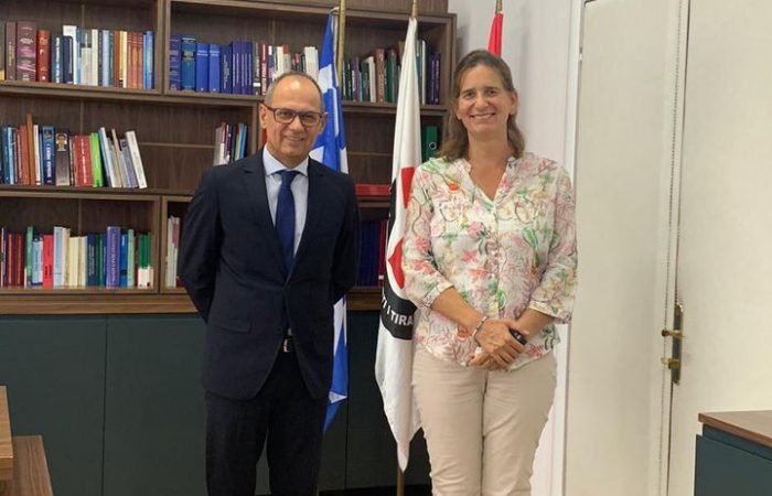 The Rector of the University of Tirana, Prof Dr Artan Hoxha, hosted Her Excellency Madam Sophia Philippidou, Ambassador of Greece in Tirana, in a meeting