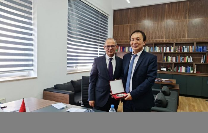 The Rector of the University of Tirana, Prof Dr Artan Hoxha, welcomed in a meeting the first Ambassador of Japan in Tirana, His Excellency Mister ITO Makoto