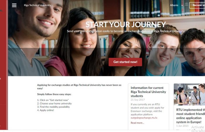 The call for scholarships for students of the University of Tirana at the Technical University of Riga, Latvia, within the framework of the Erasmus+ program for the first semester of the academic year 2021-2022, is open.