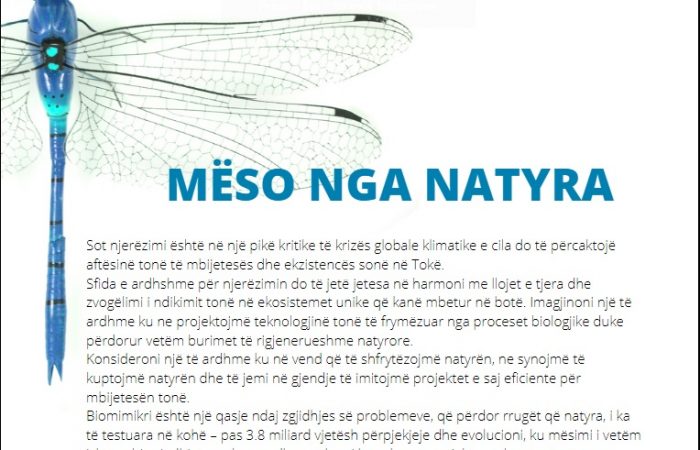 Qendra Virtuale e Zhvillimit Profesional dhe Trajnimit në Universitetin e Tiranës ju fton të merrni pjesë në leksionin e hapur “Mëso nga Natyra”