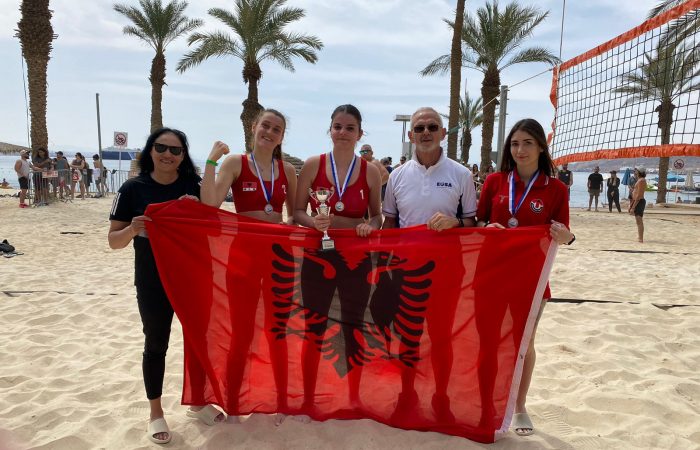 🙌Universiteti i Tiranës renditet i dyti 🥈në Kampionatin Ndërkombëtar në “Beach Volleyball”, organizuar në Izrael!