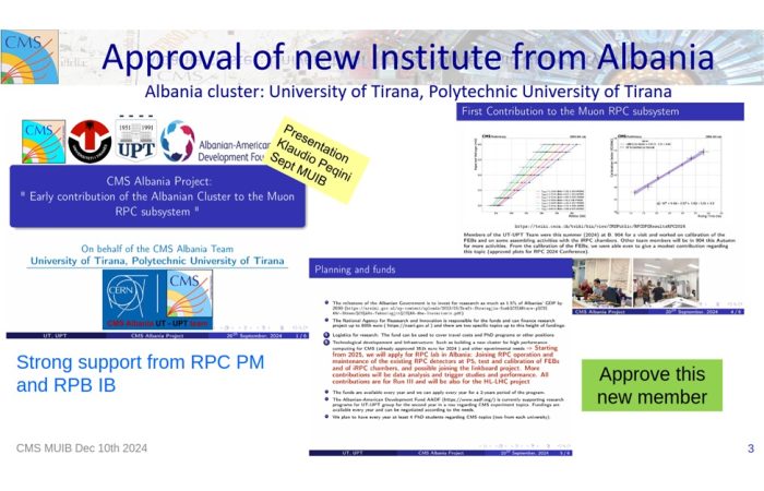 CMS-Albania UT-UPT mori pjesë online në mbledhjen e Bordit Institucional Muon (MuIB) të Eksperimentit CMS në CERN