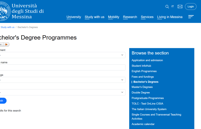 Hapet thirrja e dytë për bursa në kuadër të programit Erasmus + në Universitetin e Studimeve të Mesinës, në Itali, për semestrin e dytë të vitit akademik 2024-2025.