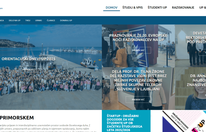 Hapet thirrja për aplikime për studentët e Universitetit të Tiranës në Universiteti Primorska, Slloveni, në kuadër të Programit Erasmus +, për semestrin e dytë të vitit akademik 2025-2026.