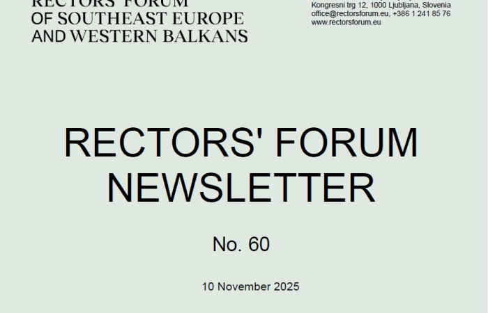 RECTORS’ FORUM NEWSLETTER No. 60 10 November 2025