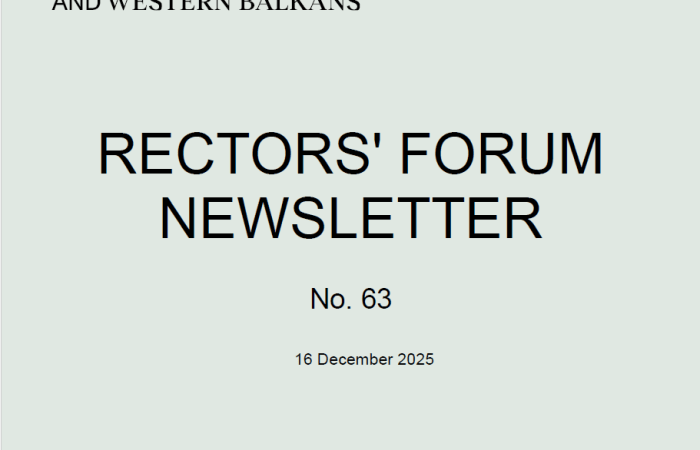 RECTORS’ FORUM NEWSLETTER No. 63