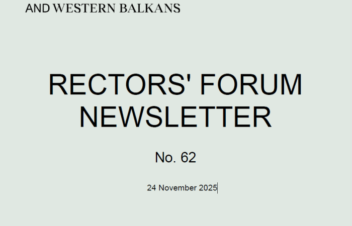 RECTORS’ FORUM NEWSLETTER No. 62 24 November 2025