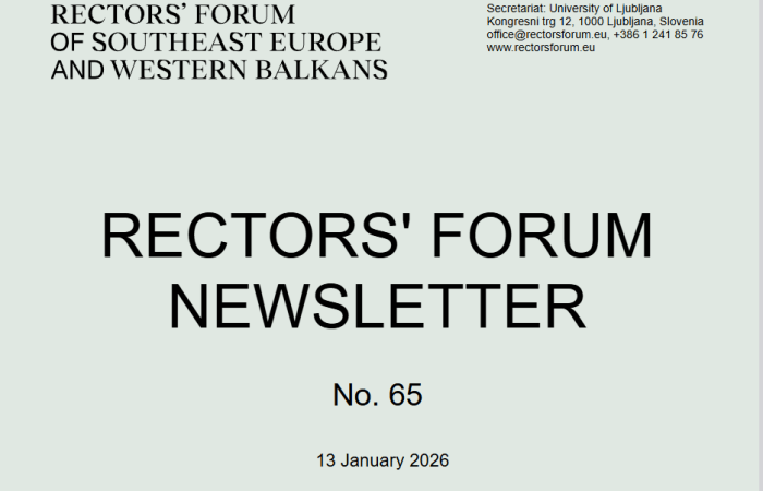 RECTORS’ FORUM NEWSLETTER No. 65 13 January 2026