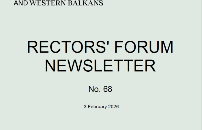 RECTORS’ FORUM NEWSLETTER No. 68 3 February 2026