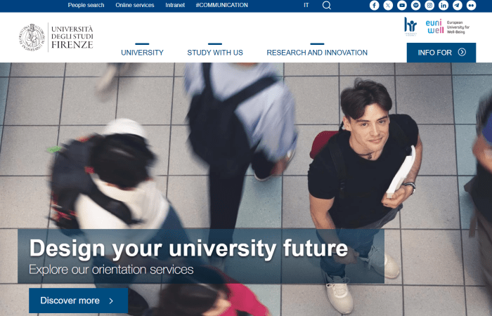 Hapet thirrja për aplikime për bursa për studentët në Universitetin e Firenzes, në Itali, për semestrin e parë të vitit akademik 2026-2027.