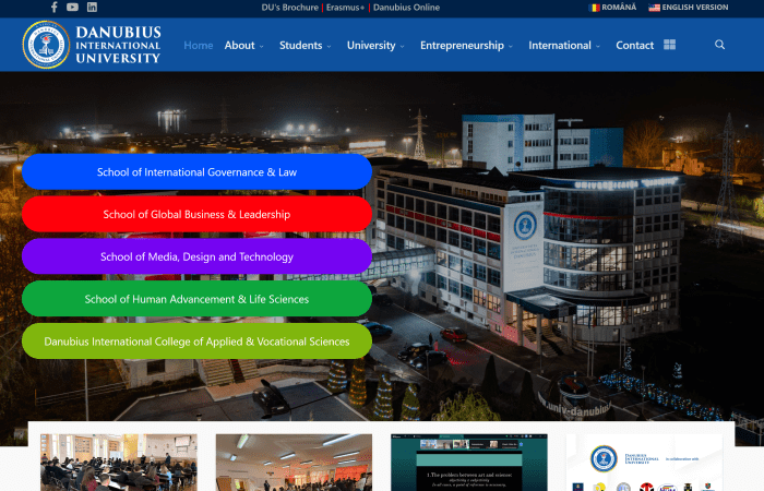 Hapet thirrja për aplikim në kuadër të programit Erasmus+ në Universitetin Ndërkombëtar Danubius në Galati, Rumani për mësimdhënie/trajnim në semestrin e dytë të vitit akademik 2025-2026