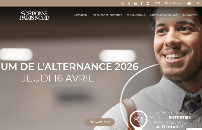 Hapet thirrja për aplikime për bursa për studentët e Universitetit të Tiranës, në kuadër të Programit Erasmus + BIP (Blended intensive programme) në Universitetin Sorbonne Paris Nord, Francë, për semestrin dytë të vitit akademik 2025-2026.